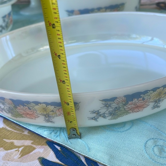 Vintage Arcuisine France milk glass dish with No lid
